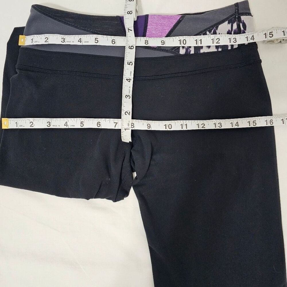 Lululemon Athletica Reversible Groove Flare Leggings Women's Black Size 6 - Picture 5 of 8